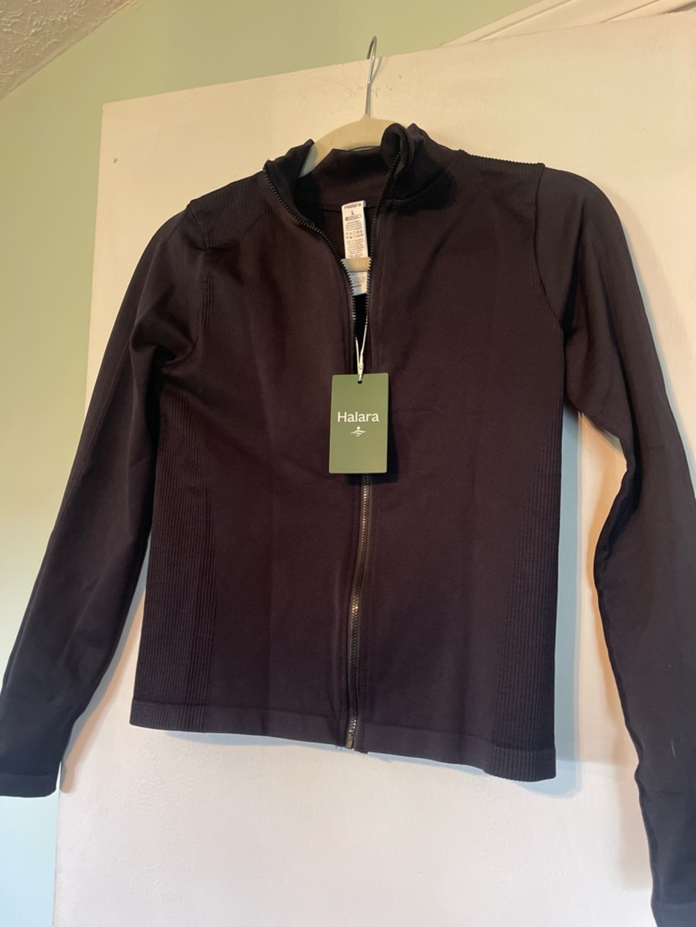 HALARA Black Full-Zip Active Jacket